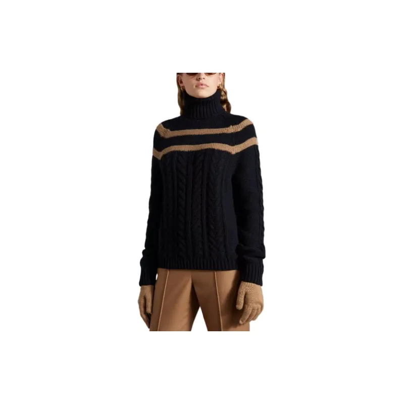 Moncler FW22 Sweater Women's Navy Blue-1