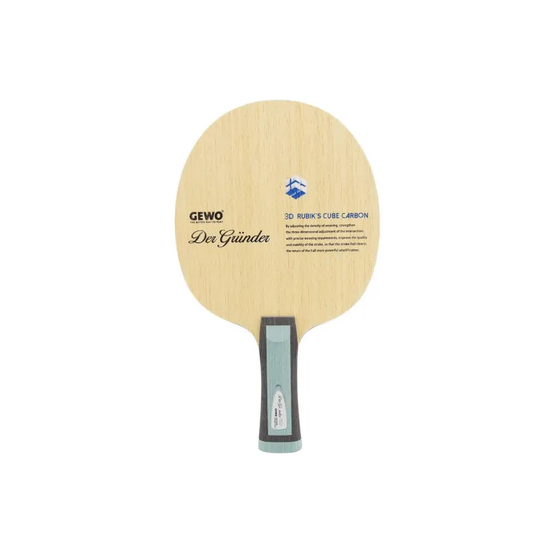 GEWO Ping Pong Paddles Unisex All Wood With Carbon Fiber Yellow-0