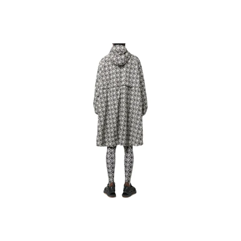 Marine Serre Diamond Moon A Line Hooded Windbreaker-2
