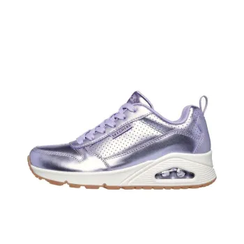 Skechers Uno Anti Slip Wear Resistant Low Top Casual Shoes Women's Purple