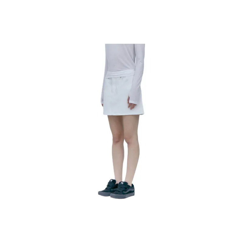 Rest&Recreation DENIM MINI SKIRT Denim Short Skirts Women's WHITE/White-3