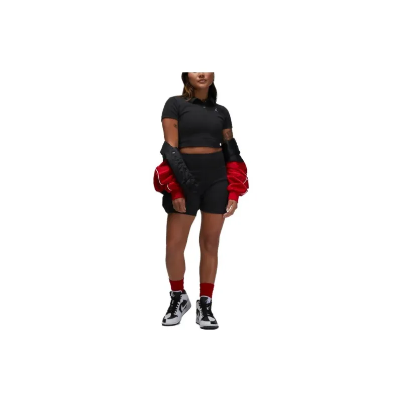 Jordan Crop Tops Women's Black-2