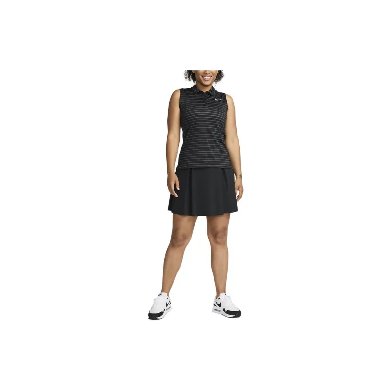 Nike Victory Women's Dri FIT Sleeveless Striped Golf Polo-2