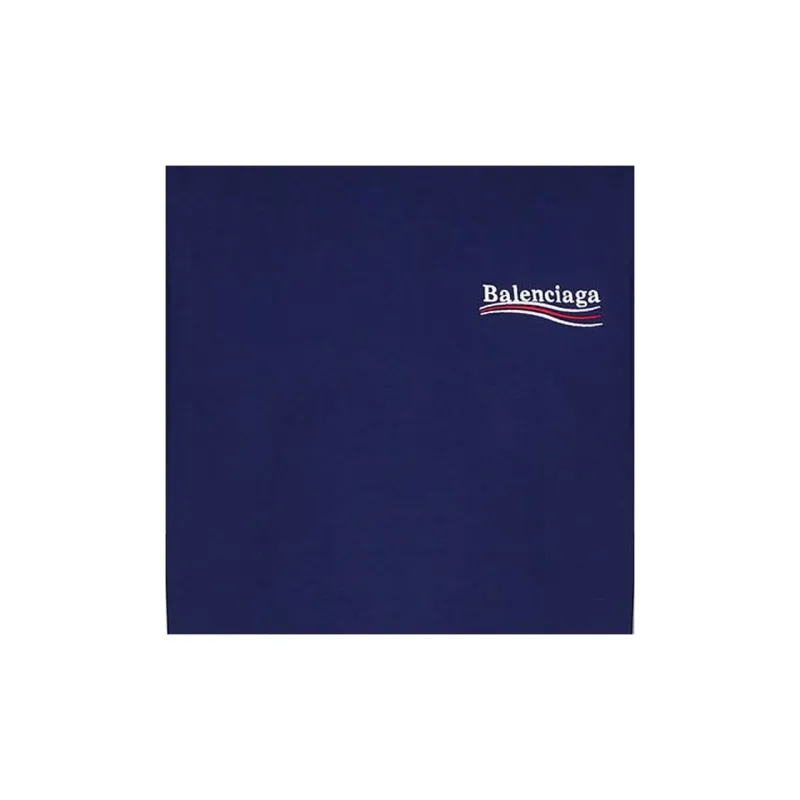 Balenciaga Women's Political Campaign Oversized T-Shirt Dark Blue/Multi-6