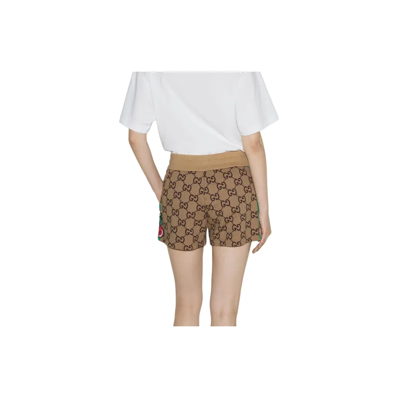GUCCI Casual Shorts Women's Camel-3