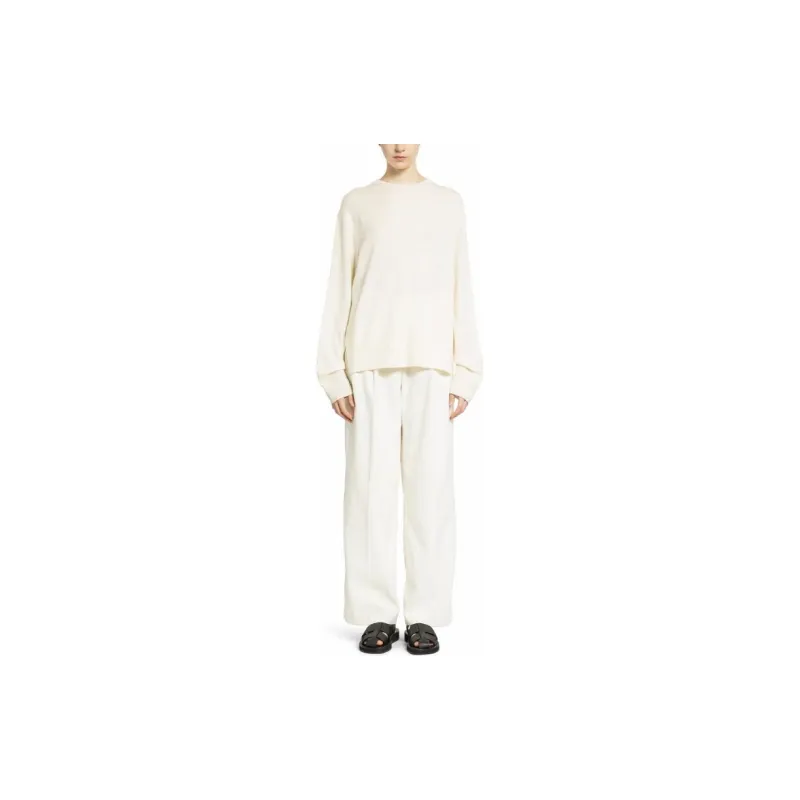 TOTEME High Waisted Straight Leg Pants-3