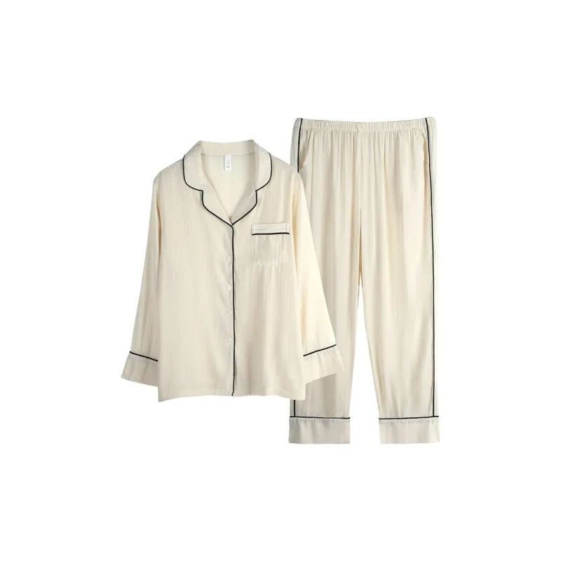 Xuan Liang Pajama Set Women's Cream White-0