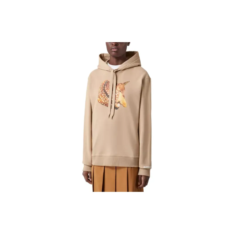 Burberry SS22 Sweatshirt Loose Fit Style Women's Tawny-1