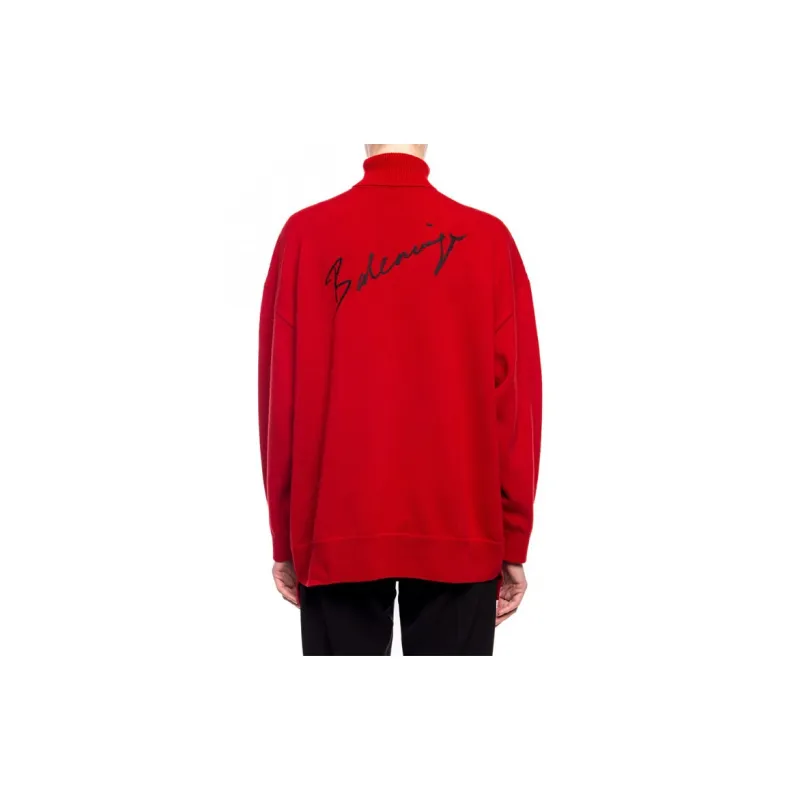 Balenciaga Cashmere Sweaters Women's Red-1