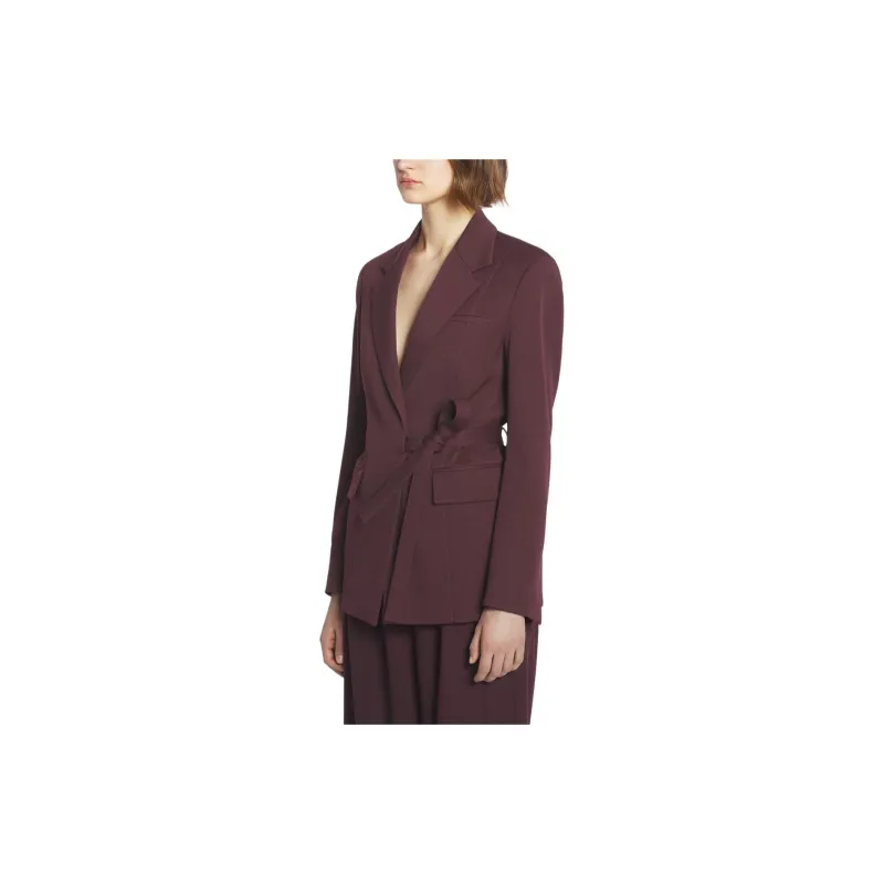 Lanvin Tied Waist Long Sleeved Tailored Blazer-4