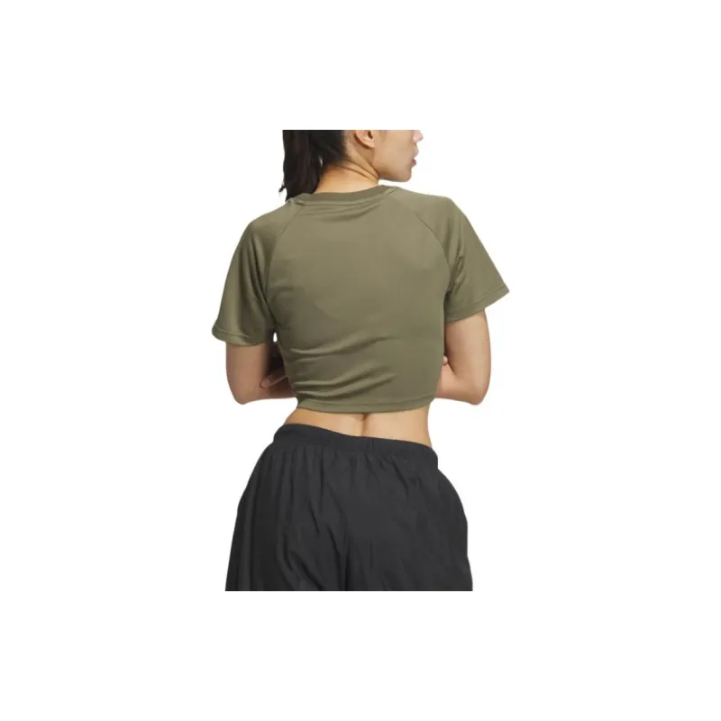 Adidas Originals BABY TEE Raglan Sleeve T-Shirt Women's Strata Olive Green-1