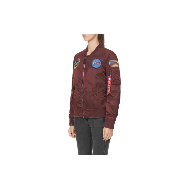 Alpha Industries x Nasa Jacket Women's Red-4