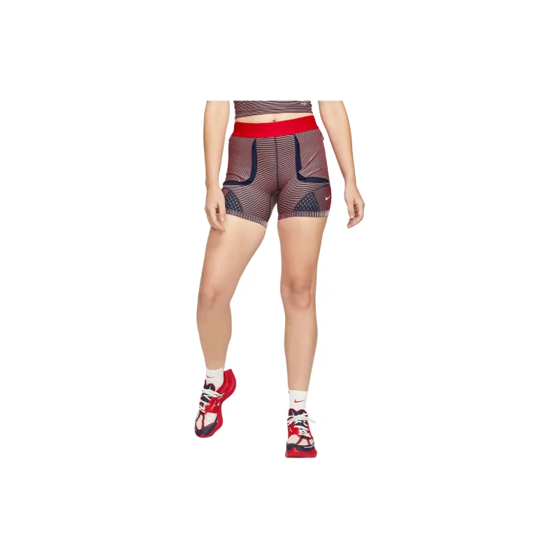 Nike Casual Shorts Women's Red Blue-3