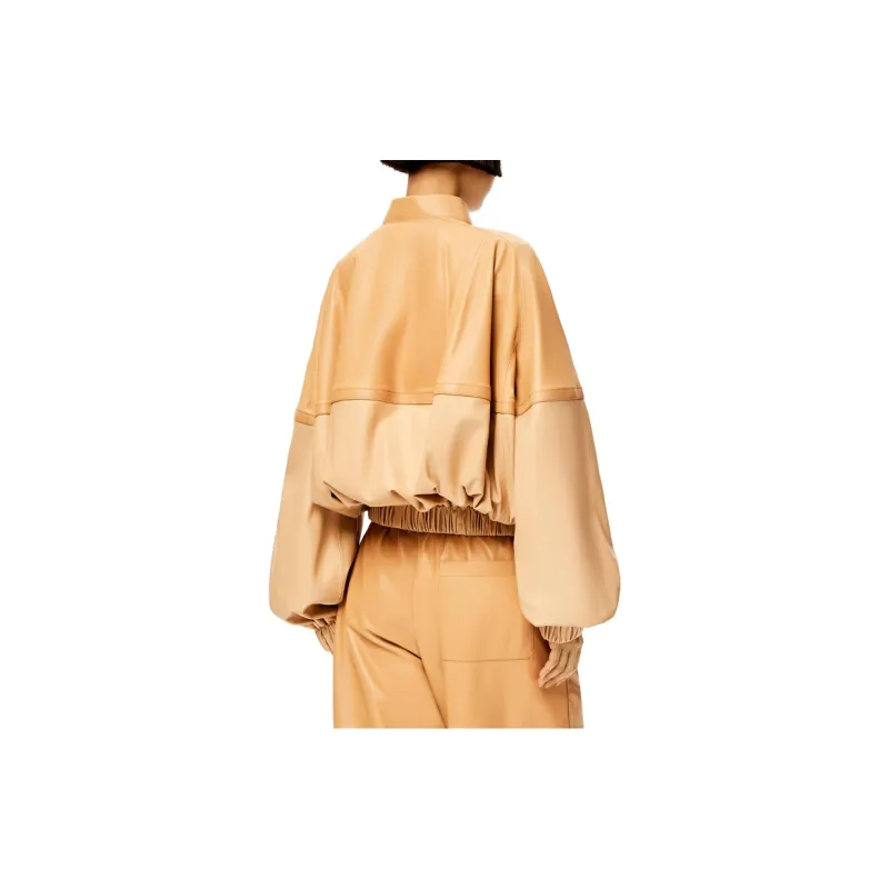LOEWE Nappa Bomber Jacket Beige/Sand-3