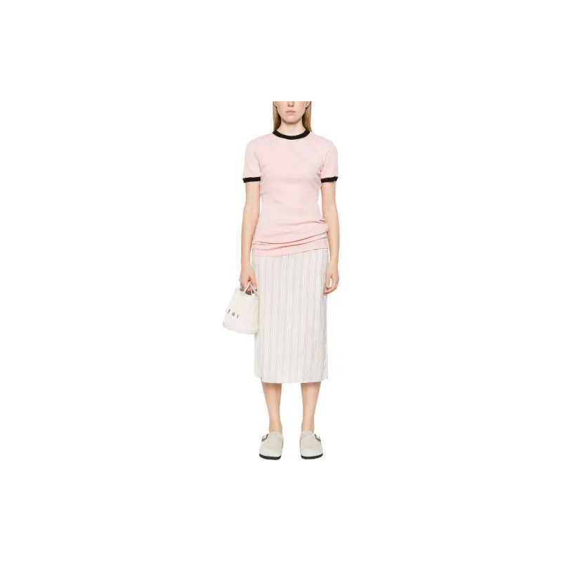 MARNI Ribbed Jersey T-shirt-1