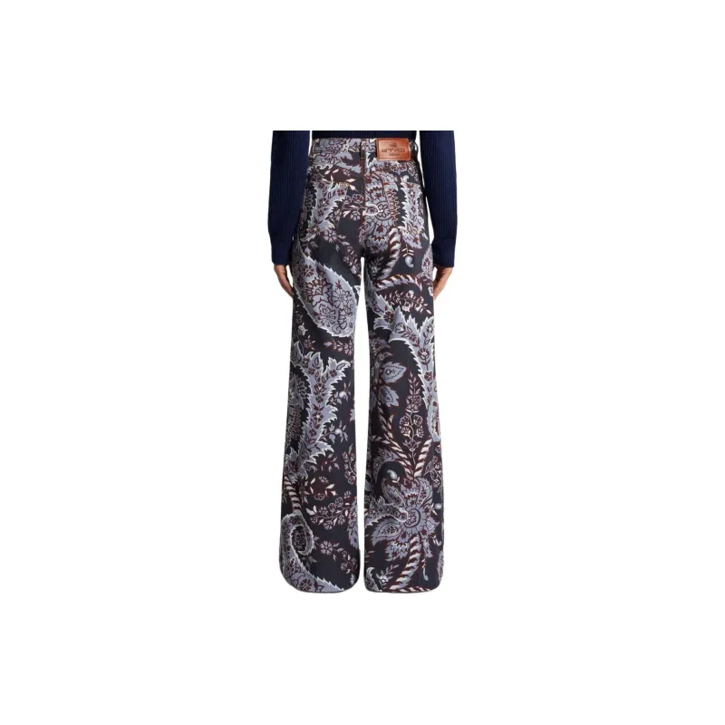 ETRO Paisley Printed Flared Jeans-4