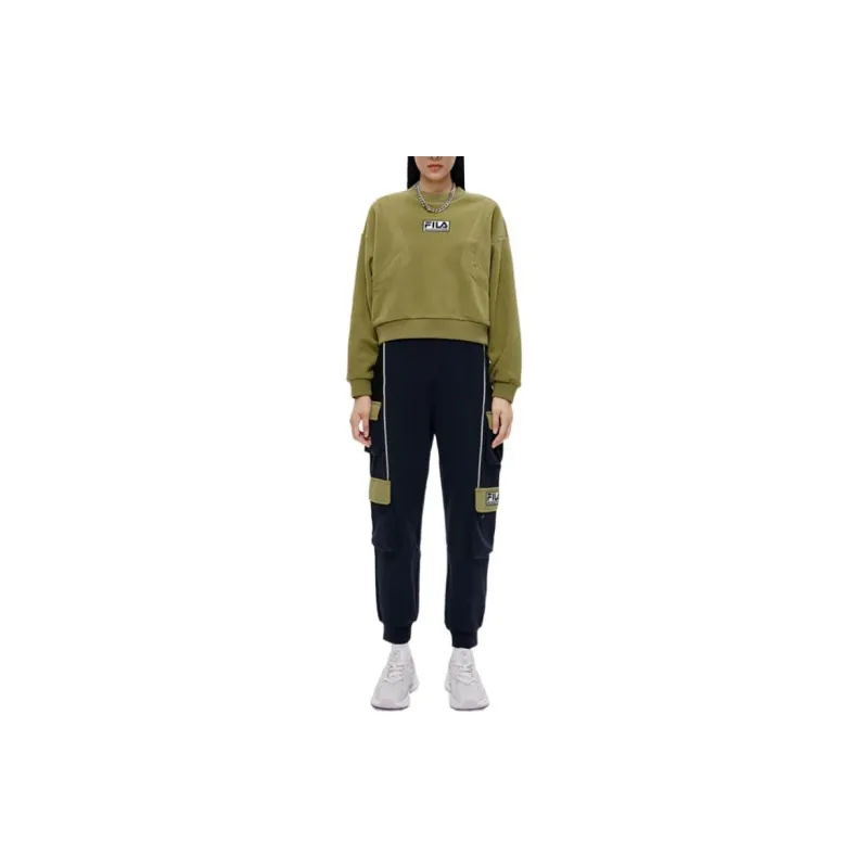 FILA FUSION Sweatshirt Women's Seaweed Green-3