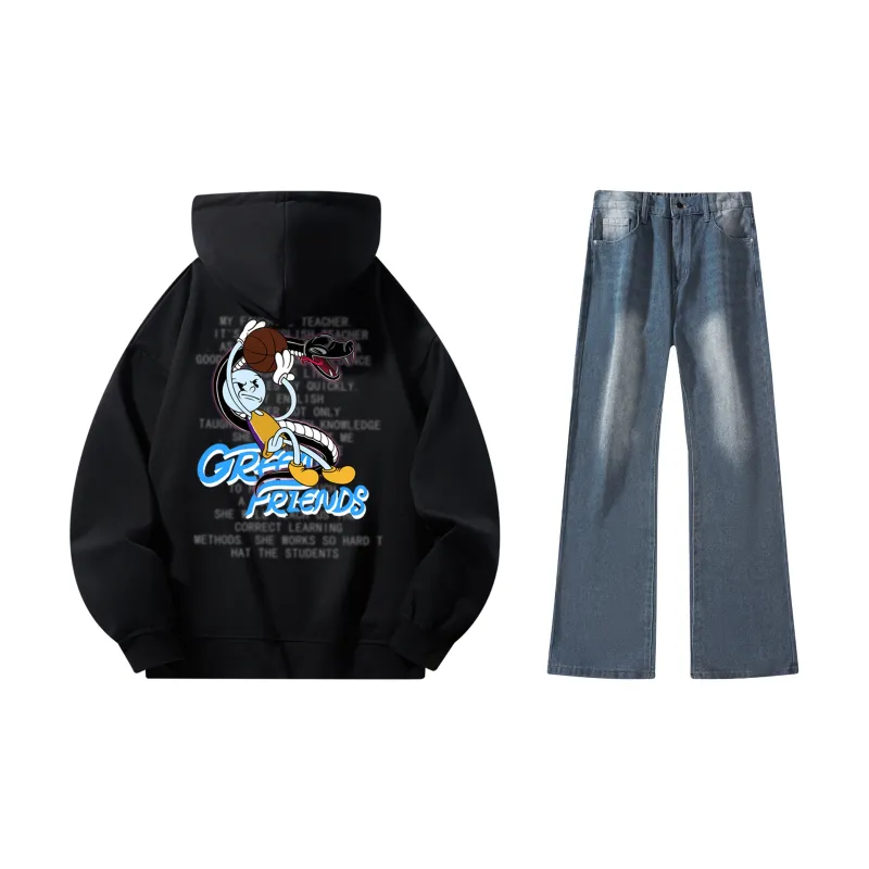 GF x WULIAOYUAN LIANMINGKUAN Sweatshirt Set Unisex-8