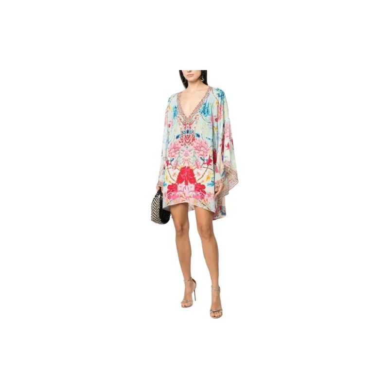 CAMILLA Graphic-print Kaftan Dress-1