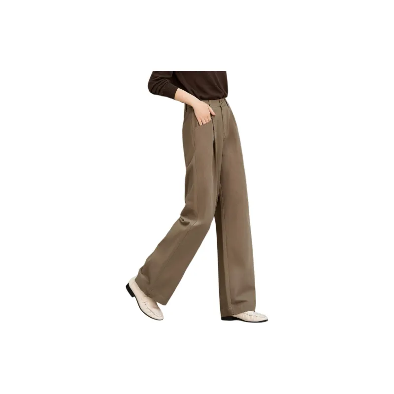 XWI Casual Pants Women's Khaki Green-2