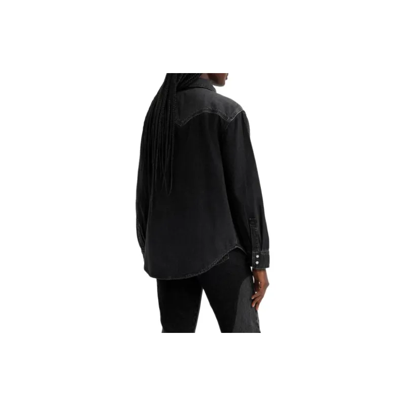 Levi’s Teodora Lightweight Western Shirt Shirt Women's Dark Gray-3