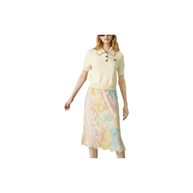 GUCCI SS23 Polo Shirt Women's Beige-2