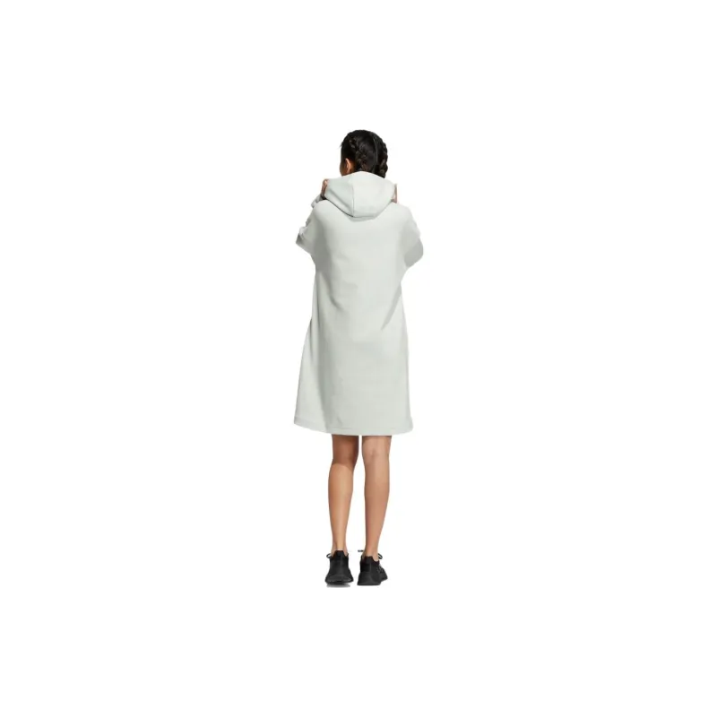 Adidas Long Sleeved Dresses Women's Linen Green-2