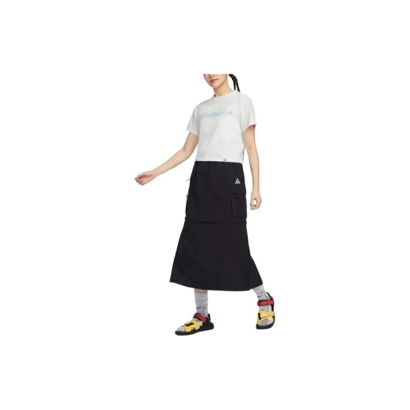 Nike ACG Casual Long Skirts Women's Black-2