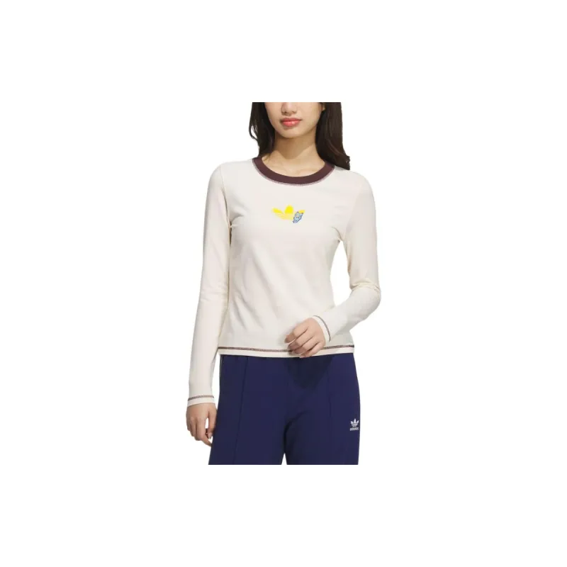 Adidas Originals T Shirt Women's Wonder White-1