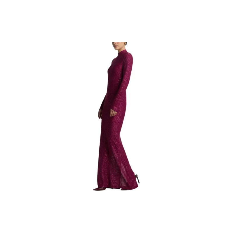 St. John Sequined Mesh Gown-3