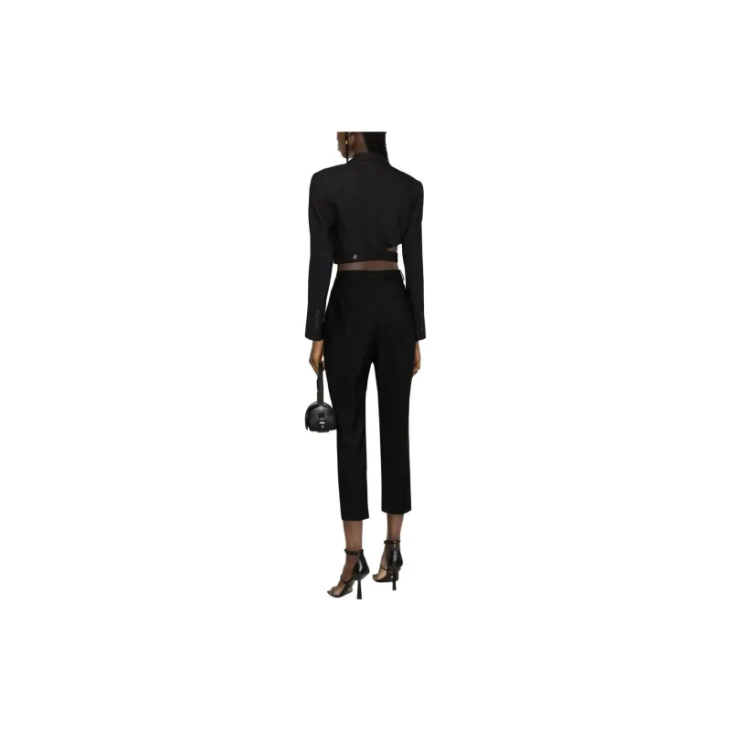 Alexander McQueen High Waist Cropped Trousers-3