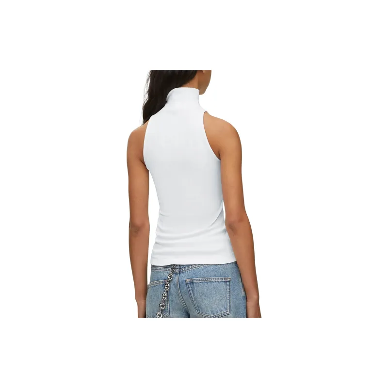 LOEWE High Neck Top White-2