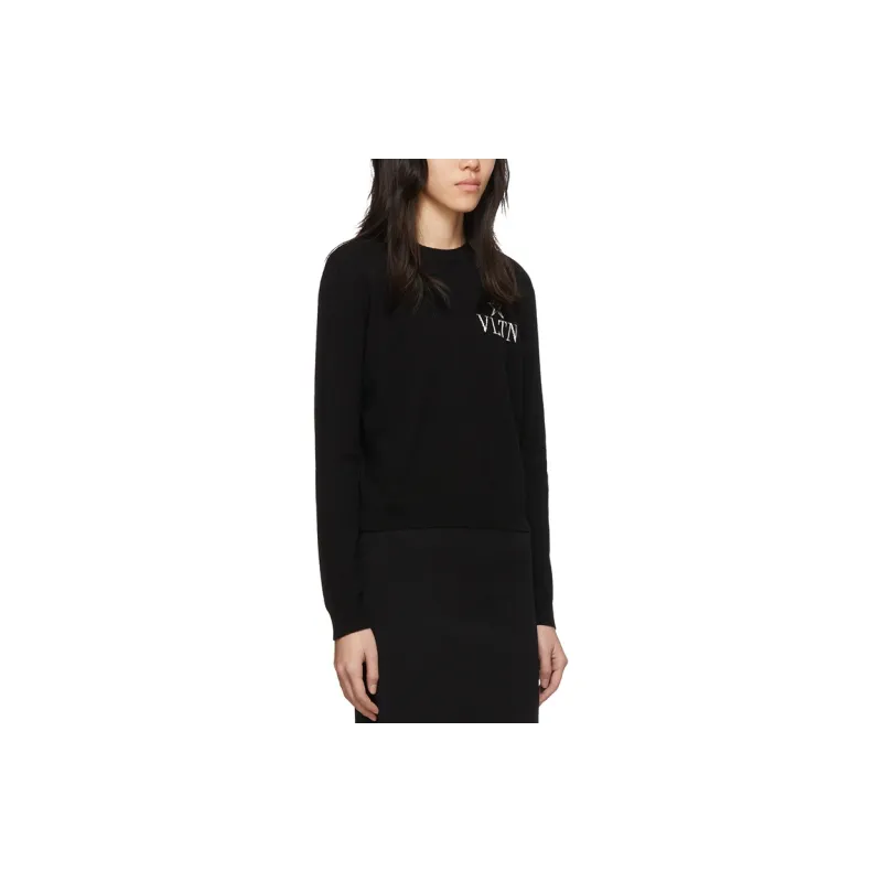 Valentino SS22 Cashmere Sweater Women's Black-1