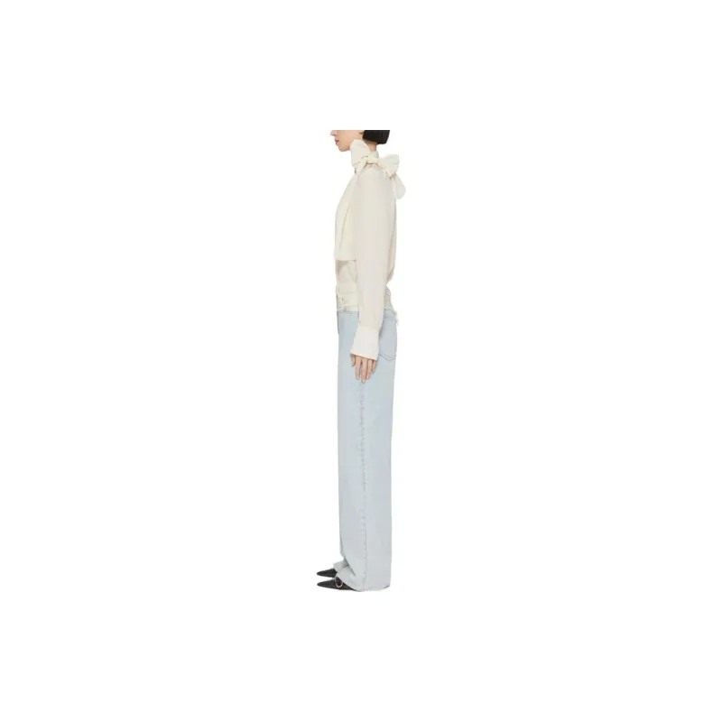 Givenchy 4G Motif Tie Neck Blouse-3