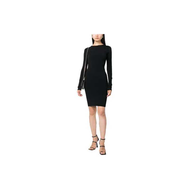 DSQUARED 2 Open back Fine ribbed Minidress-2
