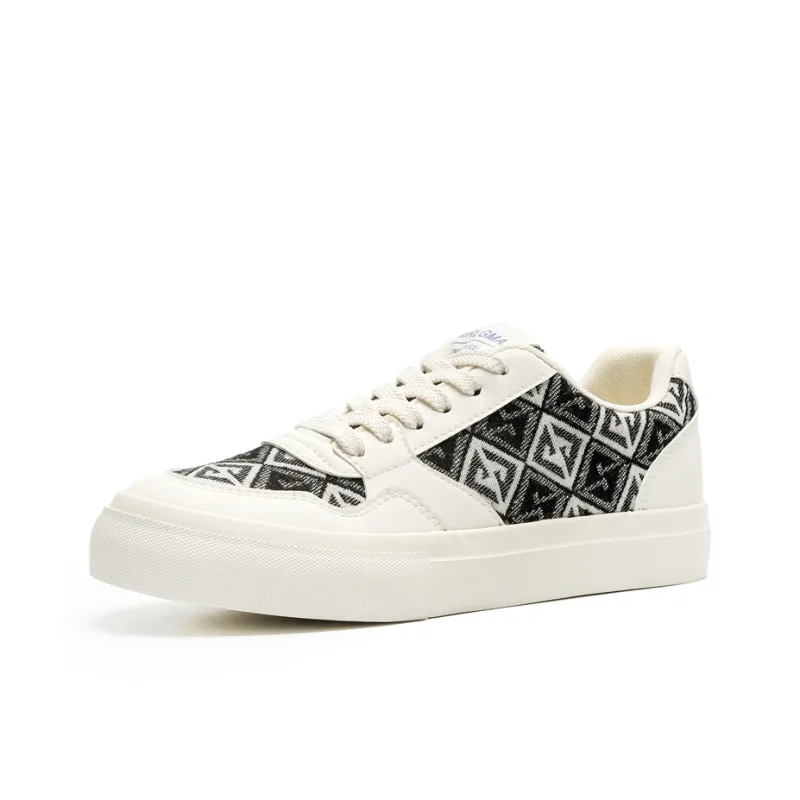 Wooden Rabbit Slip Resistant, Abrasion Resistant, Breathable Low Top Skateboard Shoes Men's-6