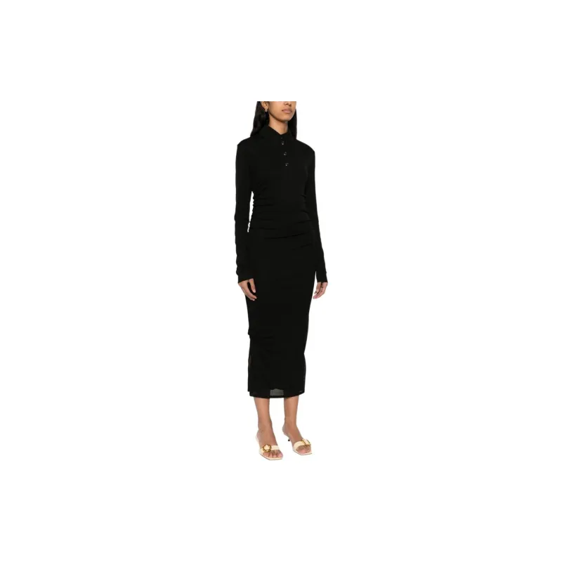 NANUSHKA Mesh Jersey Shirt Dress-3