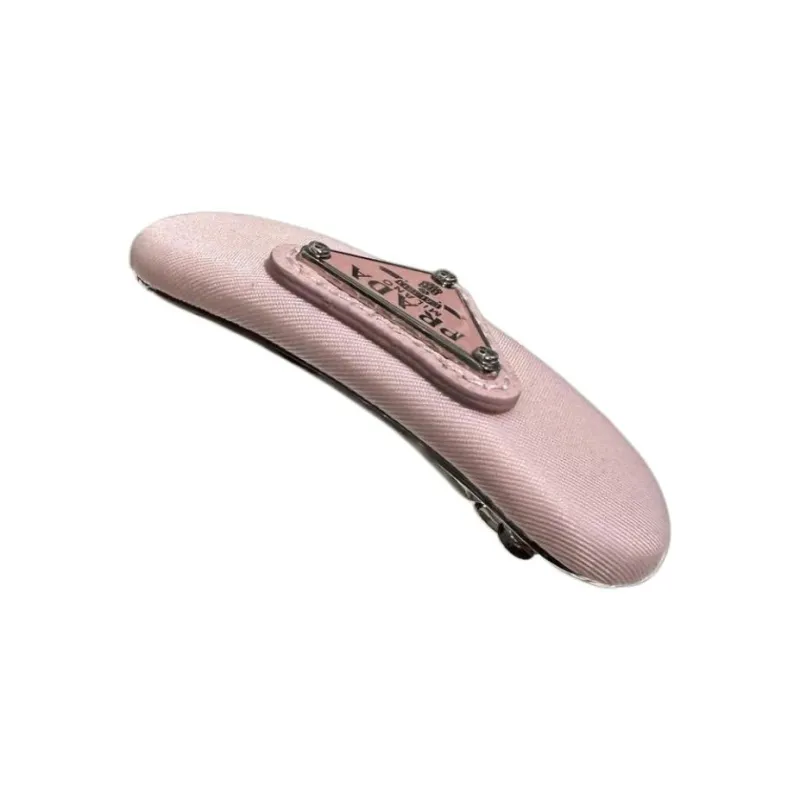 PRADA Enamel Hair Clips Women's Pink-1