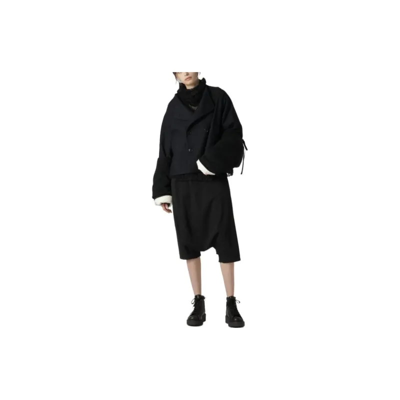 Yohji Yamamoto Double Breasted Long Sleeved Coat-4