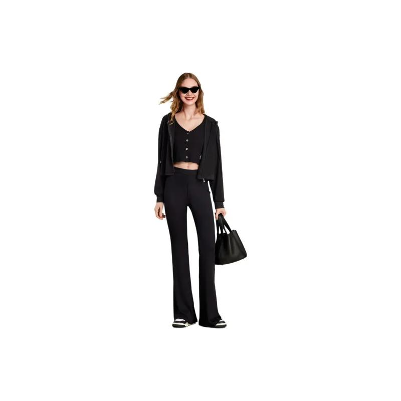 HAVVA Casual Pants Women's Black-1