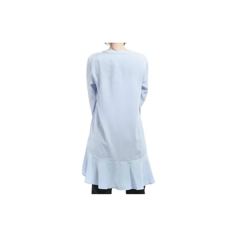 Adidas Originals Long Sleeved Dresses Women's Blue-3