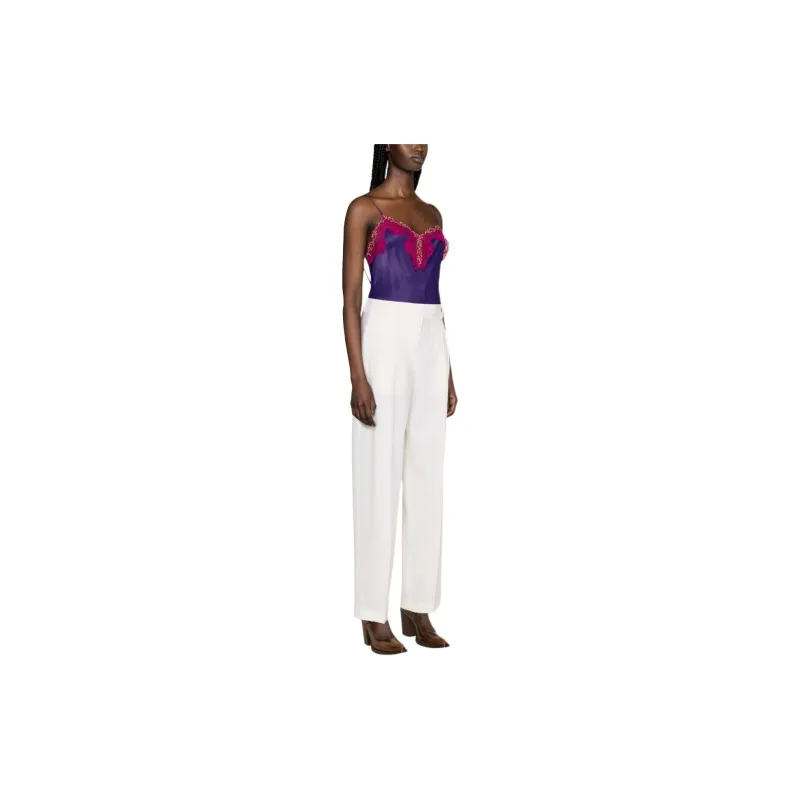 MSGM Pleated Tailored Wool Trousers-3