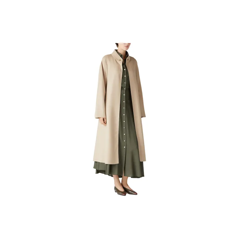 Loro Piana Long-Sleeved Dresses Women's Steamed Tea Green-3