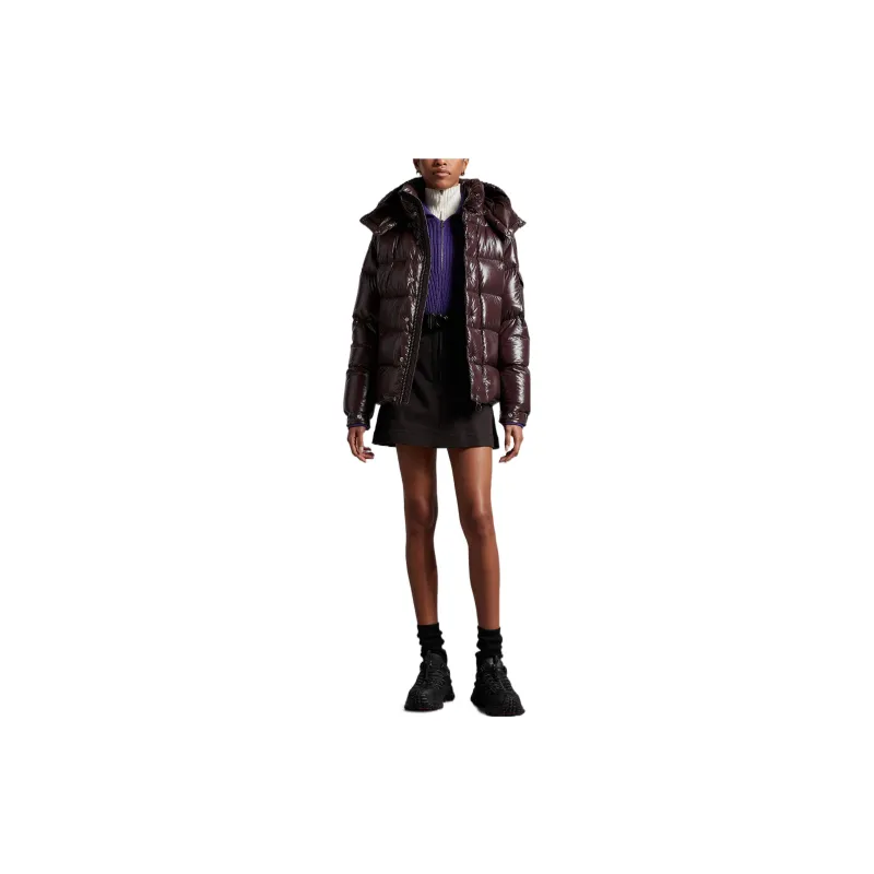 Moncler Maya Collection FW22 Down Jacket Women's Brown-1