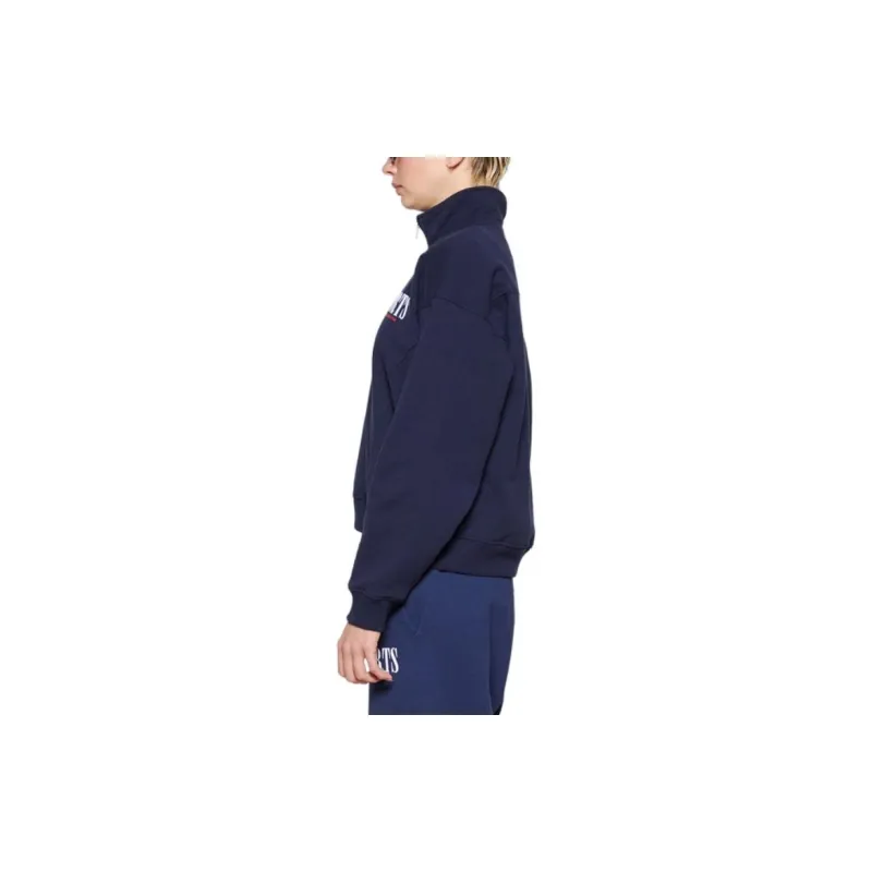SPORTY & RICH Logo print Half zip Sweatshirt-4
