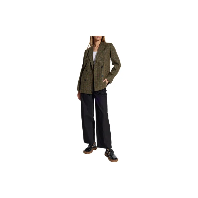 A.P.C Tressie Button Detailed Straight Leg Trousers-3