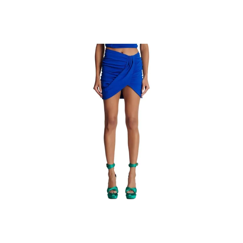 BALMAIN Ruched Mini Skirt-3