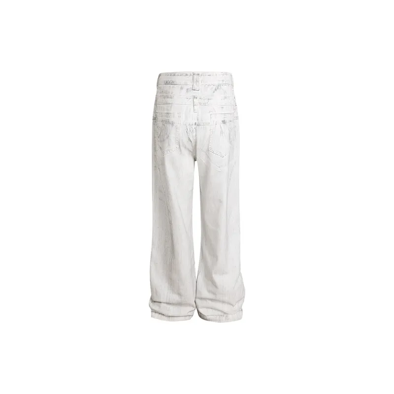 WHISTLEHUNTER Jeans Unisex White-1