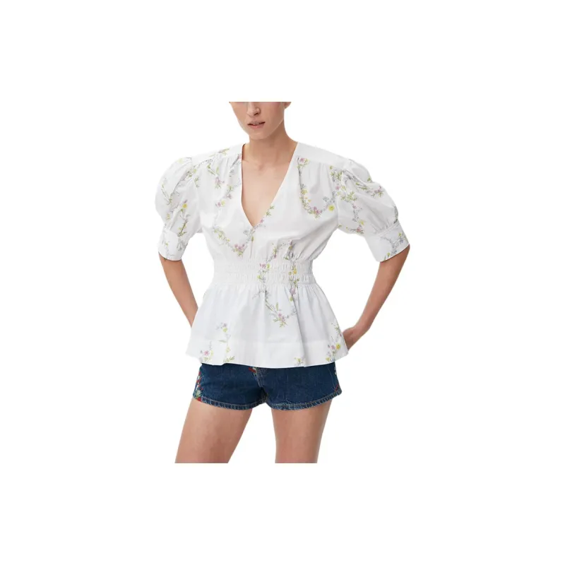 GANNI Shirts Women's White-2