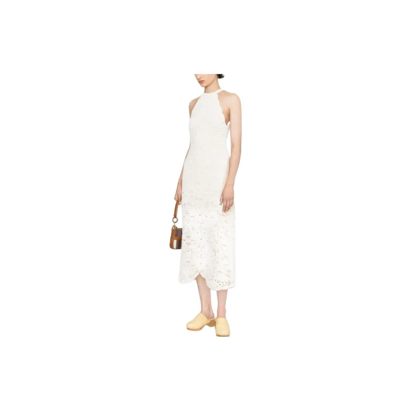 Maje Sleeveless Dresses Women's White-2